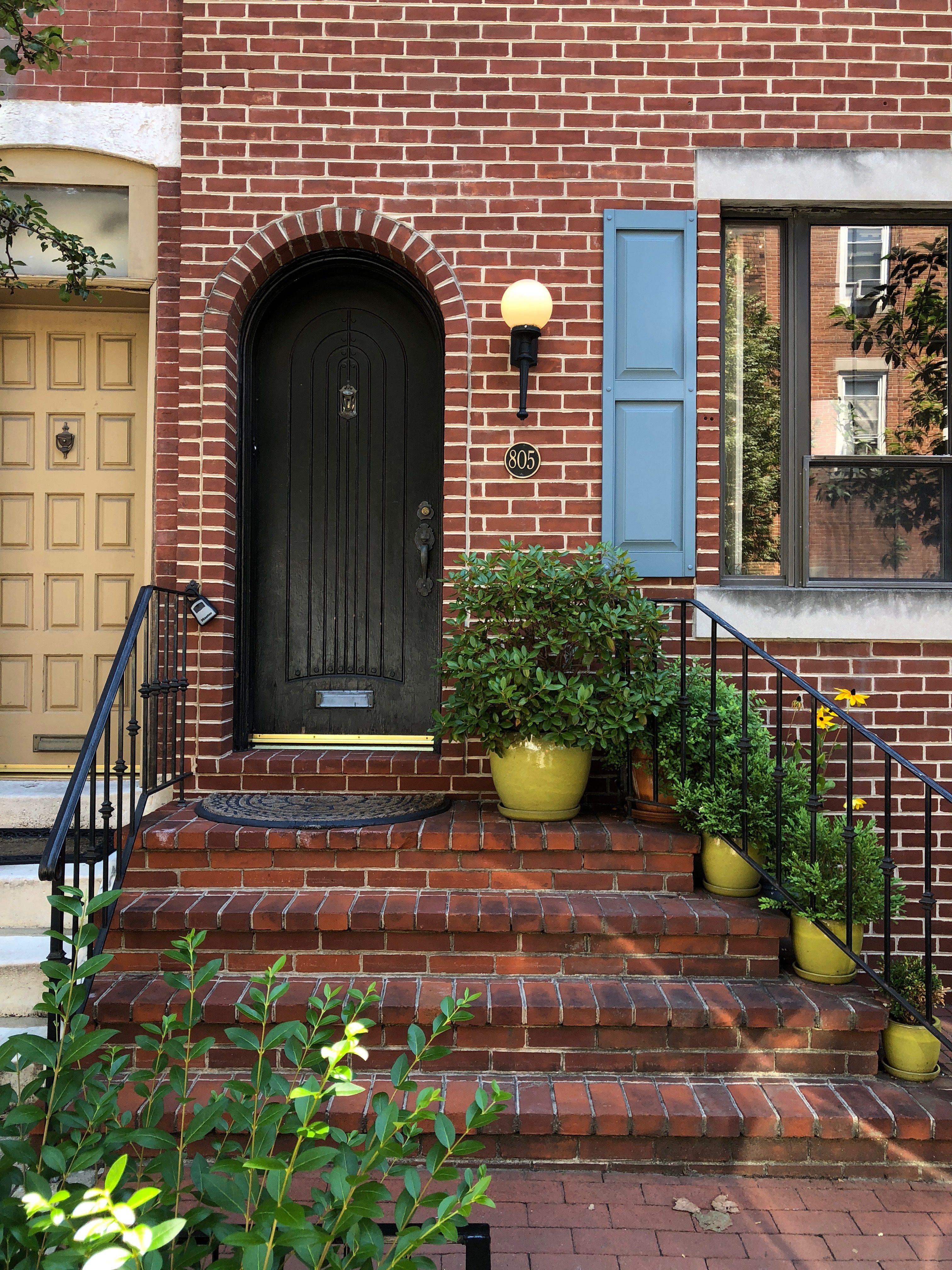 Italian Market Neighborhood Rowhome with Black Door