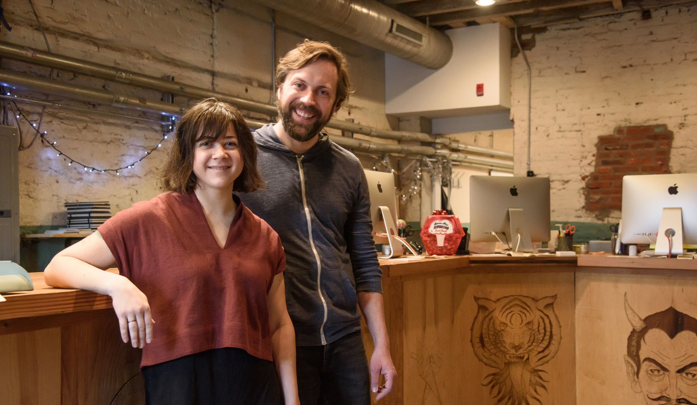 Philadelphia Couple in their Philadelphia Print Shop