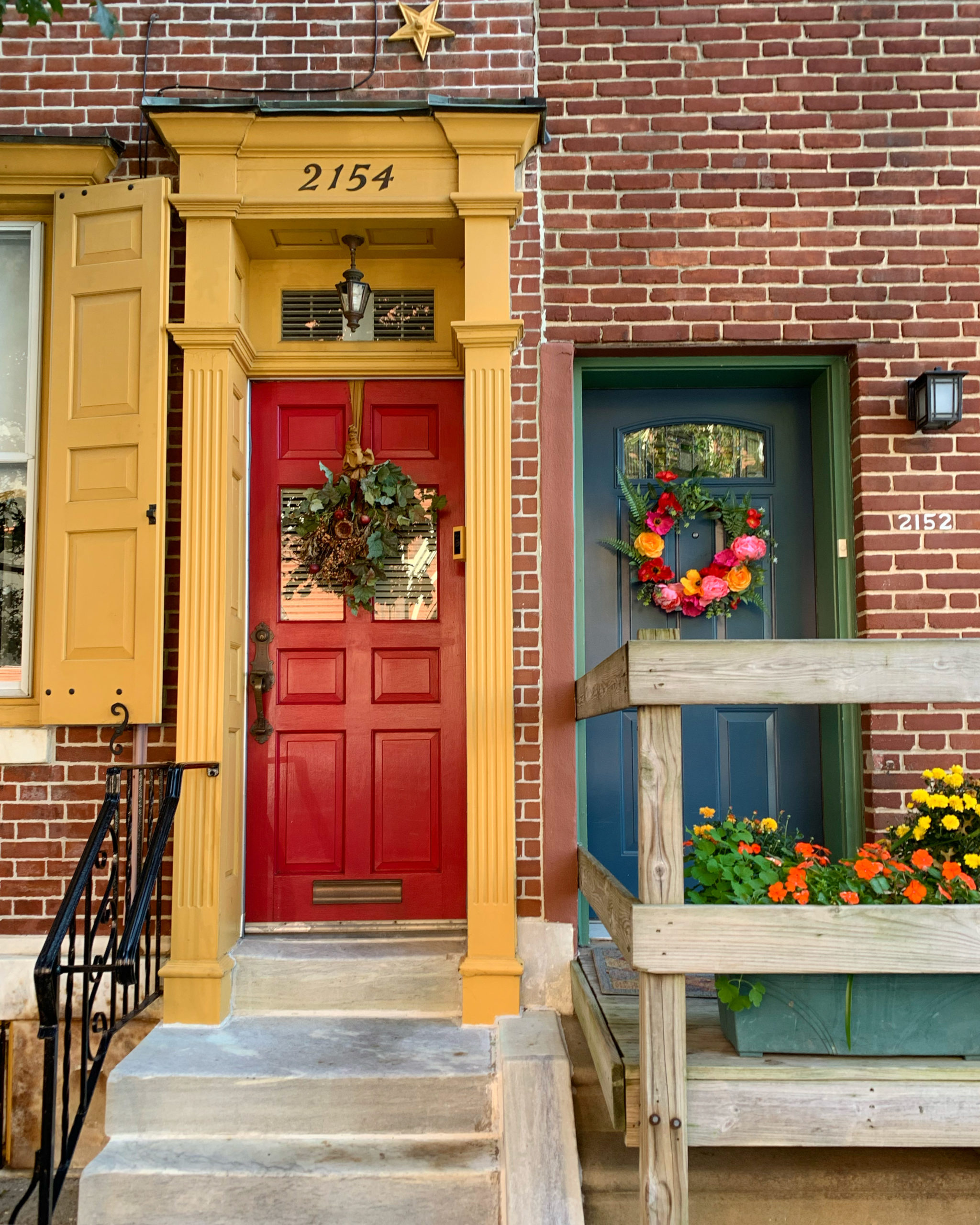 A pair of doors in East Kensington. 