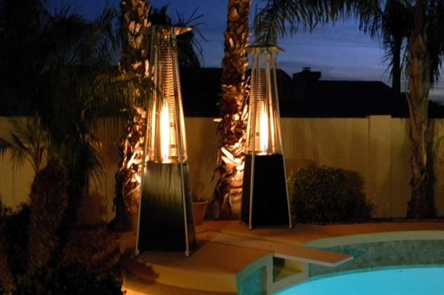 Gold Gas Patio Heater by Hampton Bay