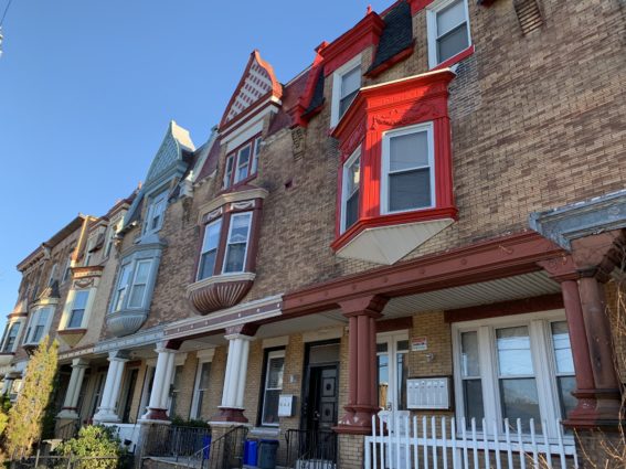 Various styles of bay windows in West Philadelphia