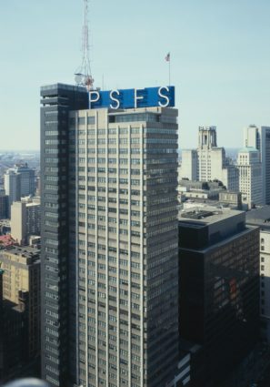 PSFS Building exterior. Image: Jack Boucher, Historic American Buildings Survey, Library of Congress