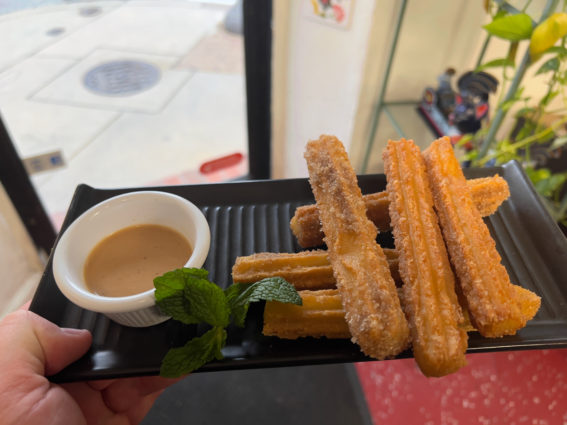 churros served at la capital mexican grill