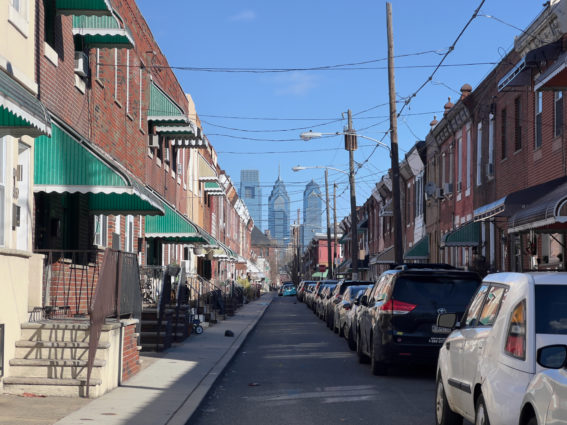 Image of a street in South Philadelphia. One of the most important things to consider is which neighborhood you'd like to live in.