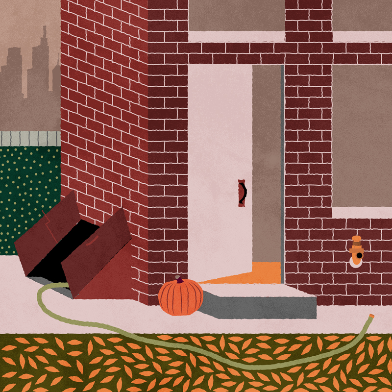A series of illustrations completed for our fall home maintenance checklist blog post. 