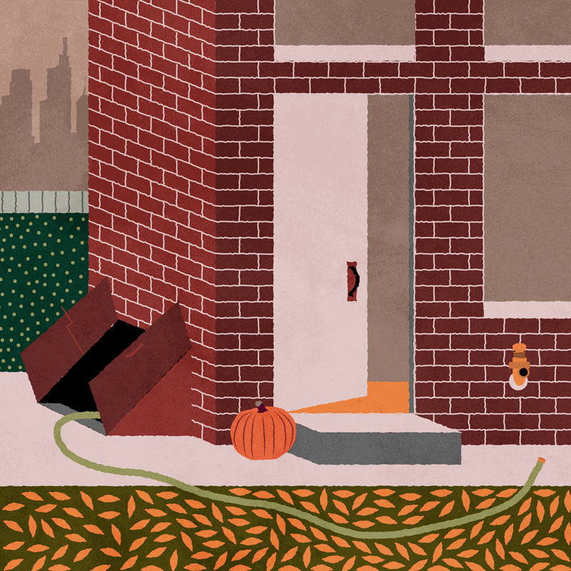 A series of illustrations completed for our fall home maintenance checklist blog post.