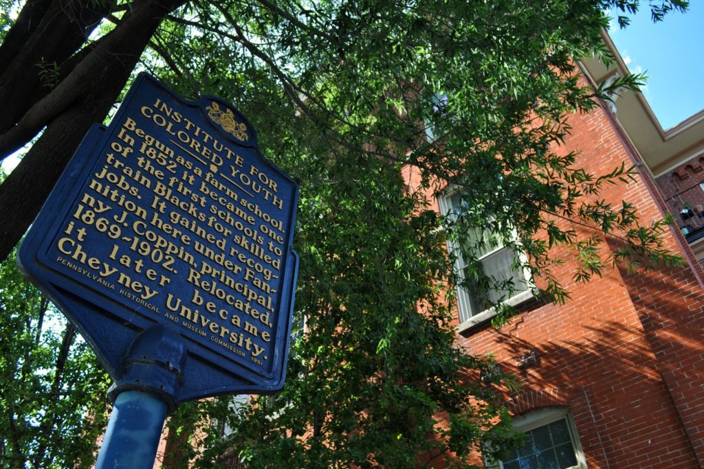 Institute for Colored Youth Building Historical Marker 915 Bainbridge St