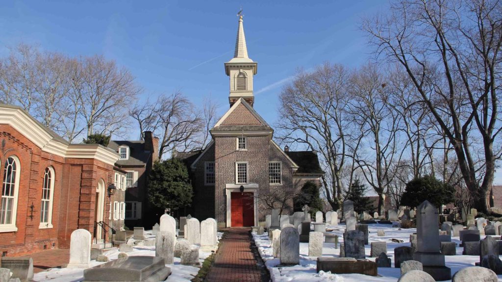 Gloria Dei Church 'Old Swedes Church'. Image: National Parks Service