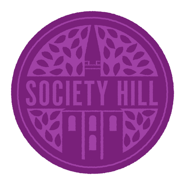 society hill neighborhood badge - philadelphia. illustration by gregory w dyson.